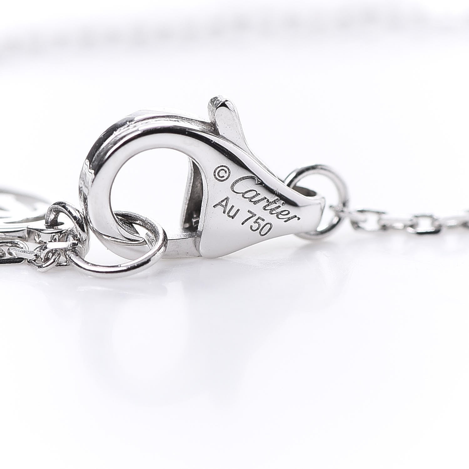 Cartier 18K White Gold Diamond XS D'Amour Bracelet 5 of 6