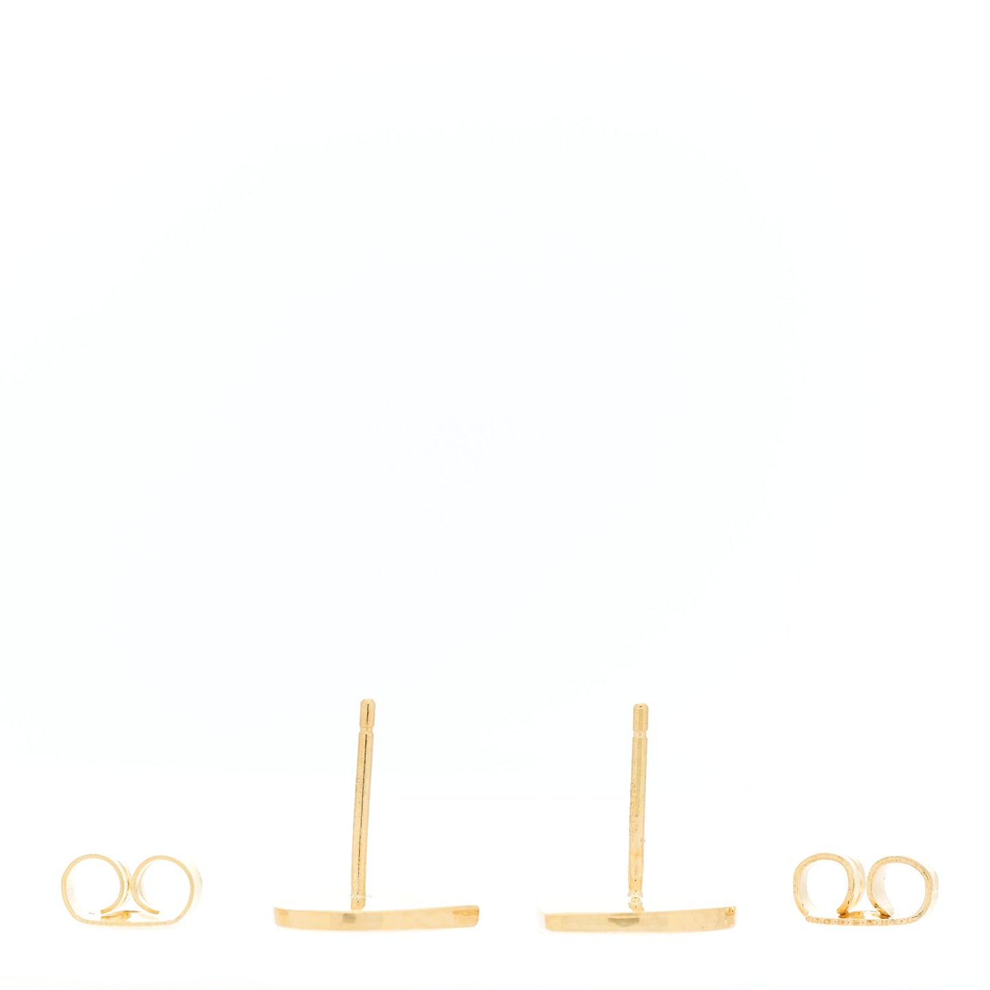 18K Yellow Gold Notes Heart Earrings