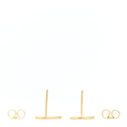 Tiffany 18K Yellow Gold Notes Heart Earrings 2 of 4