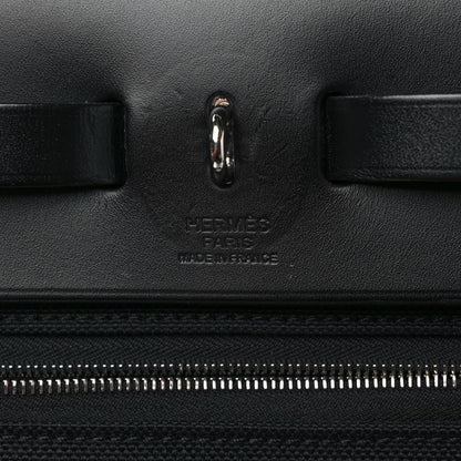 Hermes Military Toile Vache Hunter Herbag Zip PM 31 Black 6 of 8
