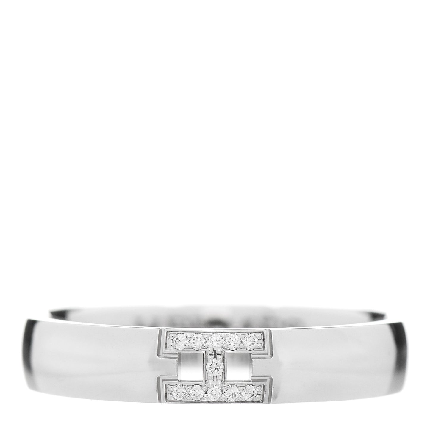 18K White Gold Diamond Ever Herakles Wedding Band Ring 52 6
