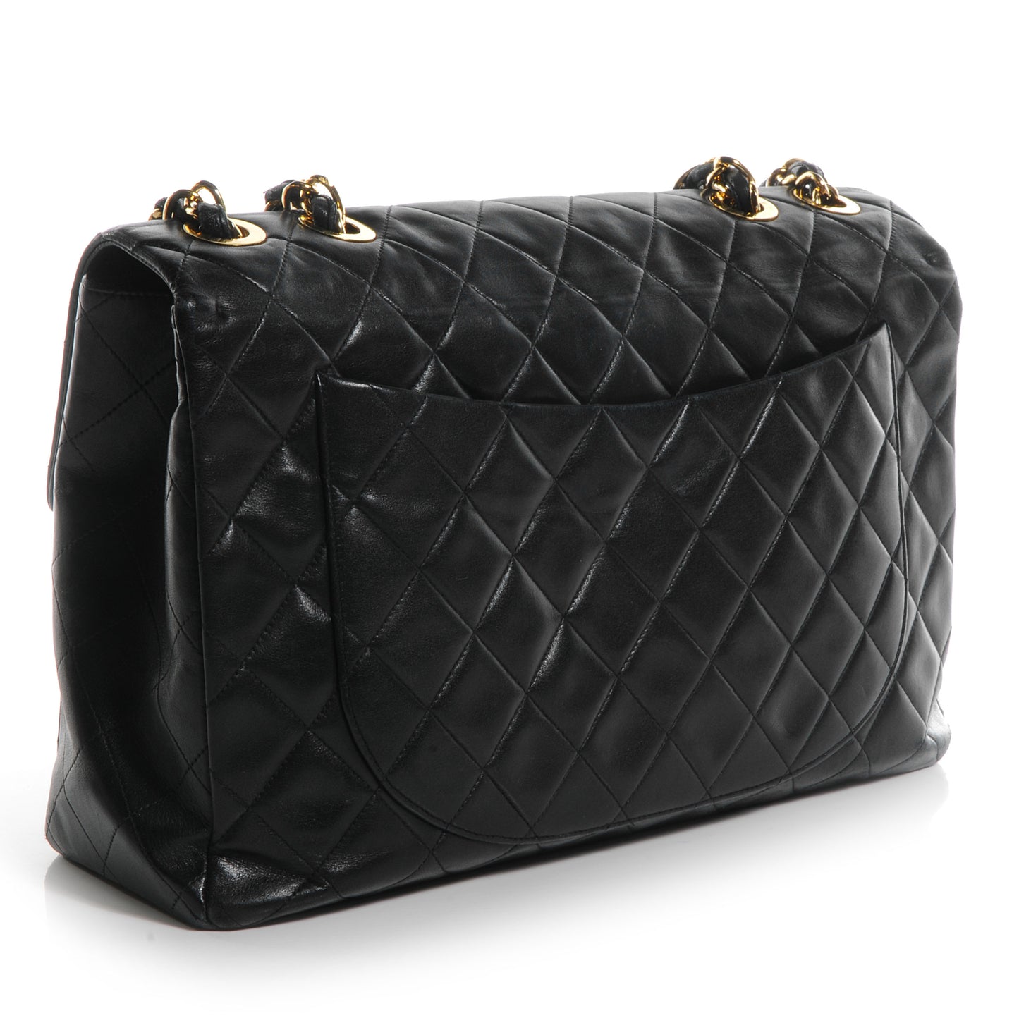 Lambskin XL Jumbo Flap Black