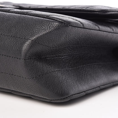 Chanel Sheepskin Chevron Quilted 2.55 Reissue 225 Flap Black 10 of 11