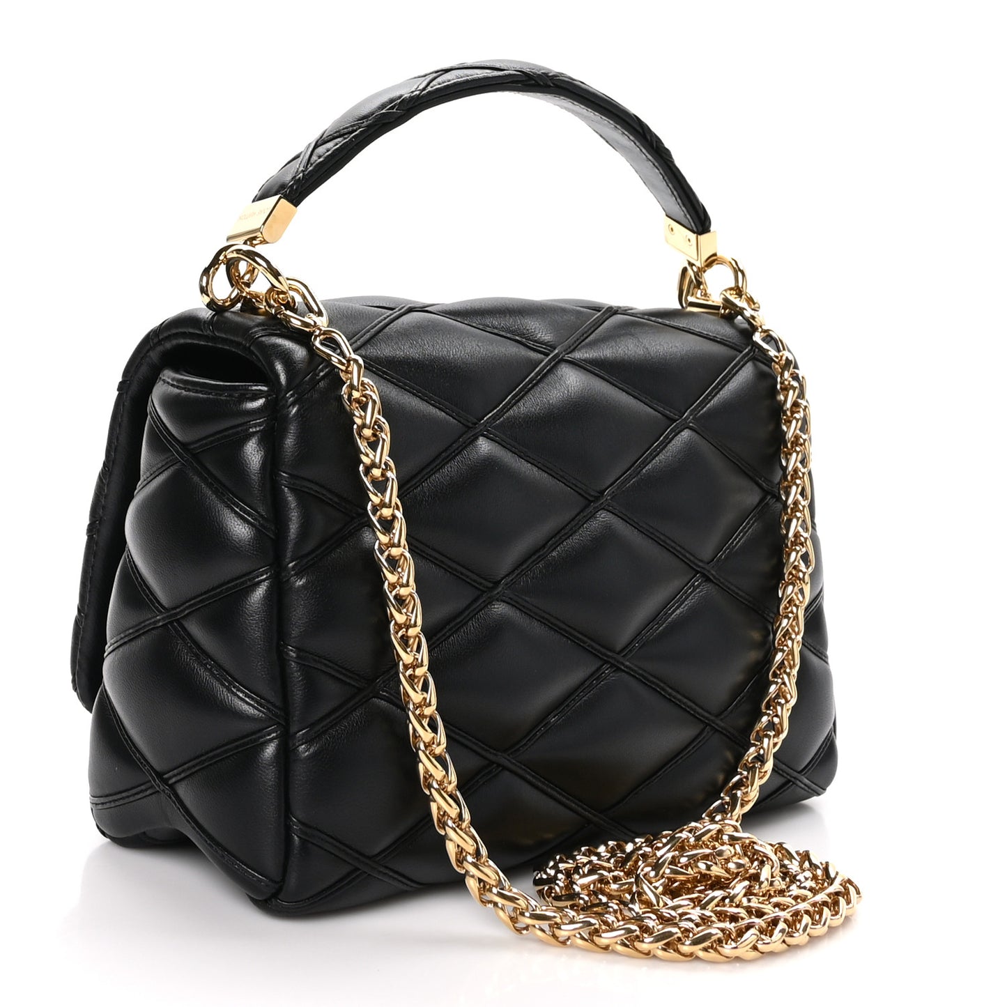 Lambskin Malletage Top Handle GO-14 MM Black