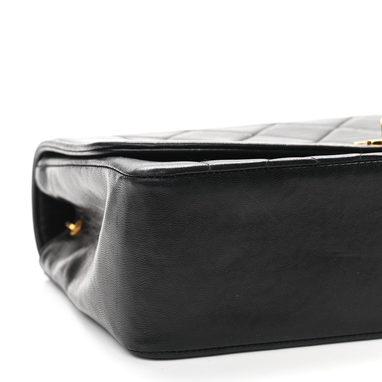 Chanel Lambskin Quilted Medium Single Flap Black 9 of 10