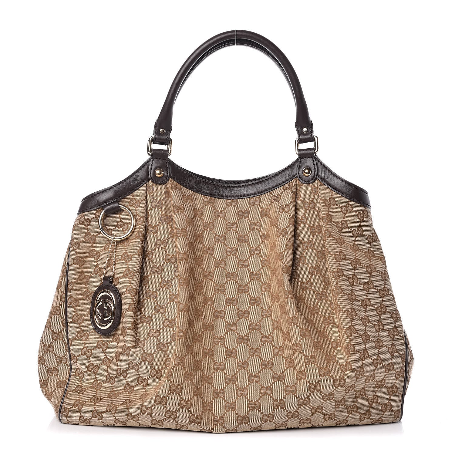 Gucci Monogram Large Sukey Tote Dark Brown 1 of 9