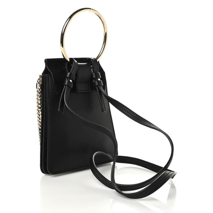 Chloe Suede Calfskin Mini Faye Bracelet Bag Black 3 of 10