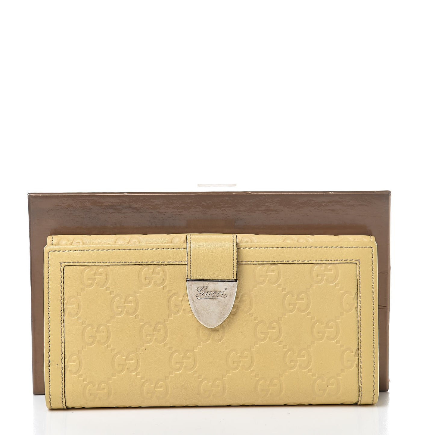 Guccissima Continental Wallet Yellow