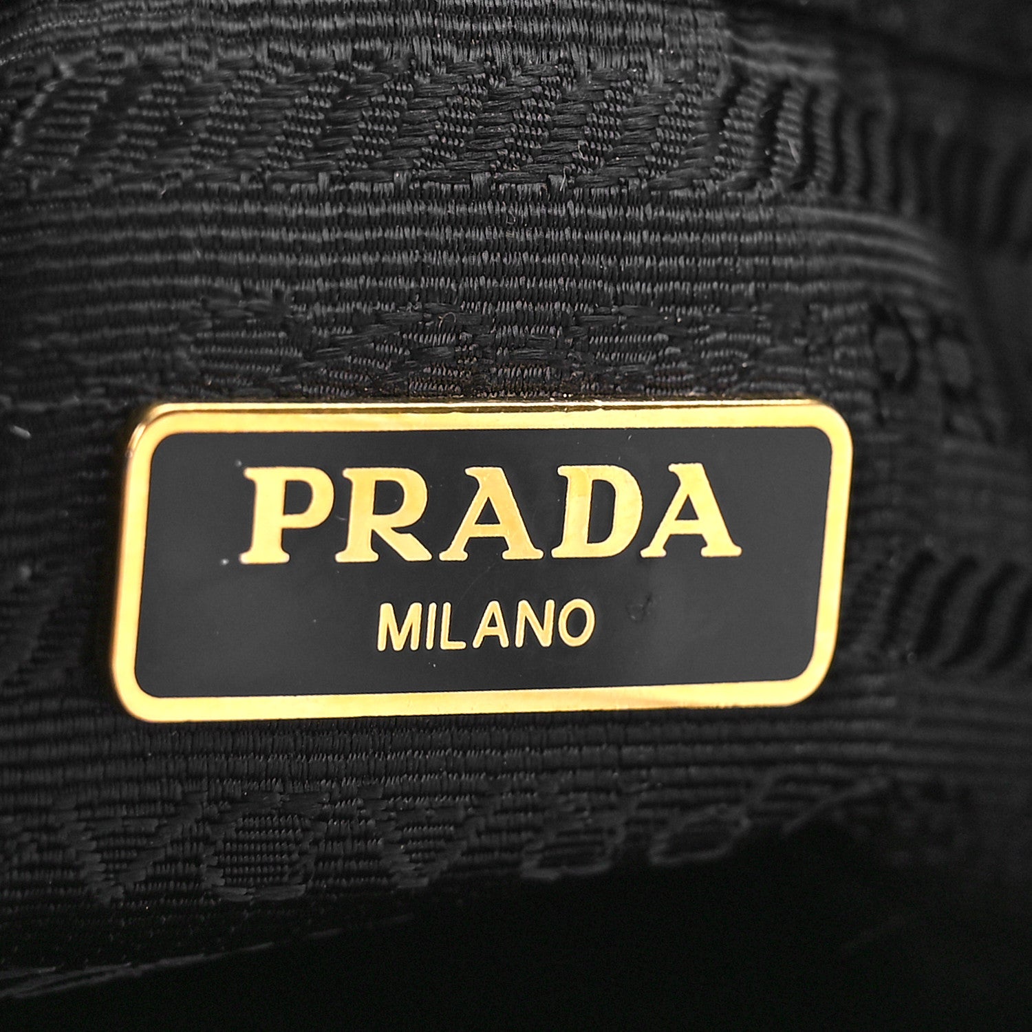 Prada Saffiano Tessuto Nylon Mini Bucket Crossbody Bag Black 5 of 7