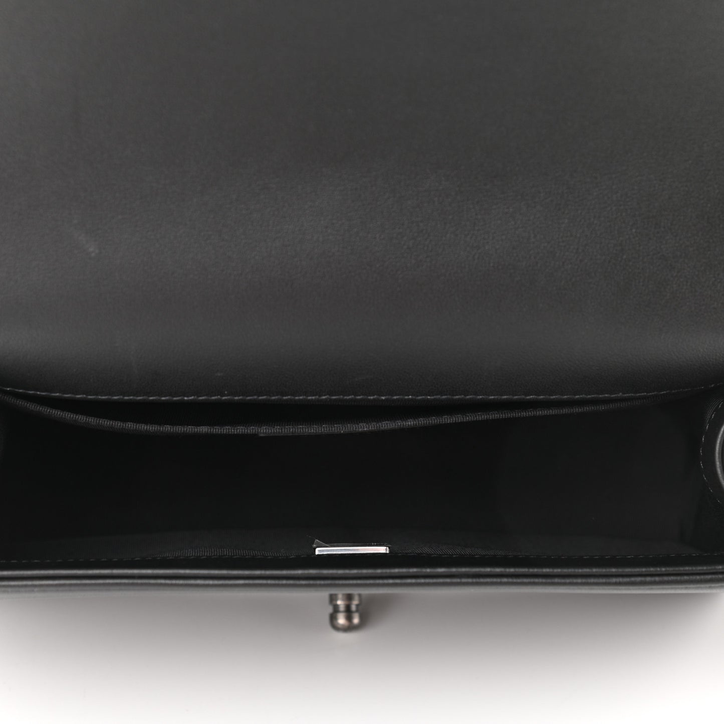 Calfskin Quilted Medium Boy Flap Black