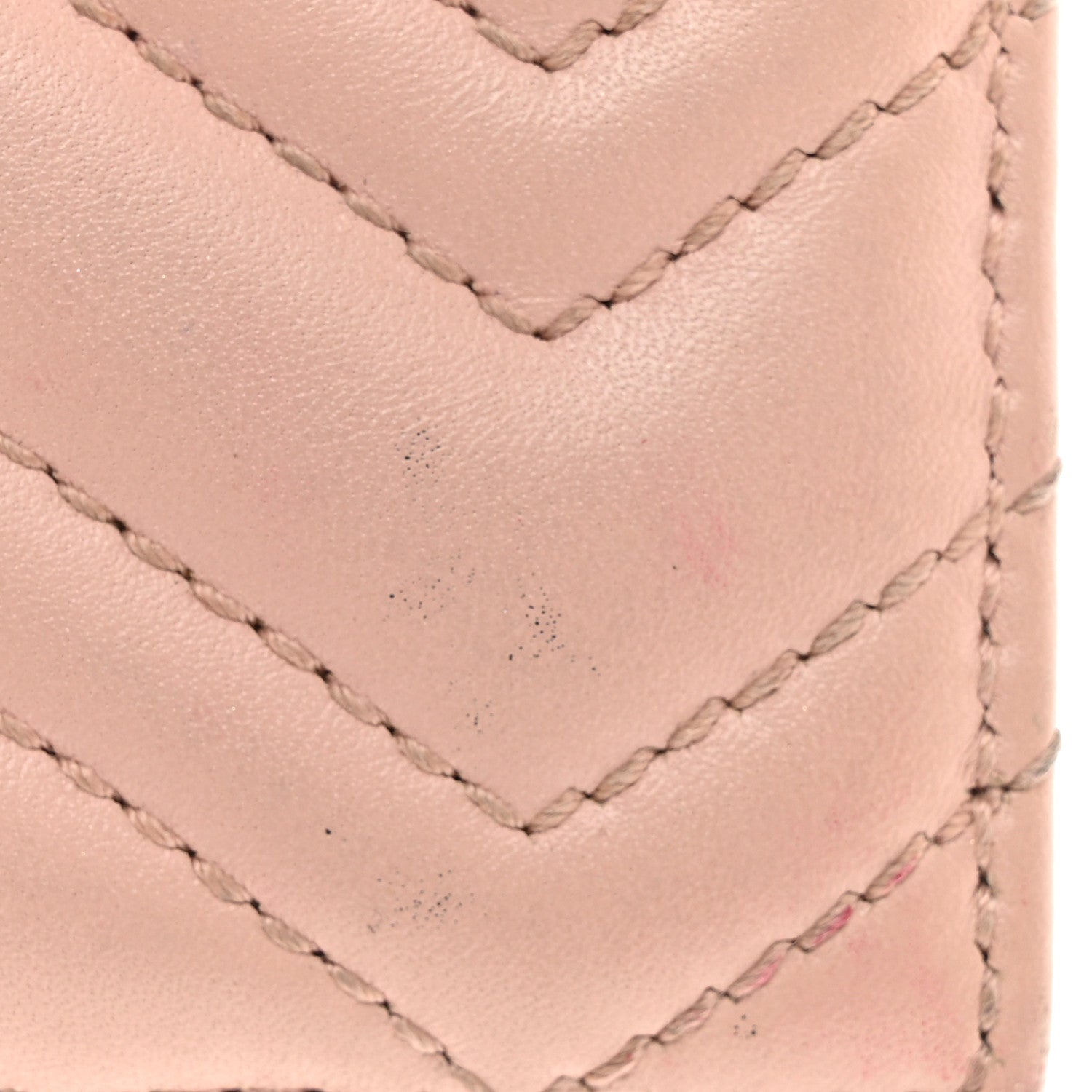 Gucci Calfskin Matelasse GG Marmont Card Holder Perfect Pink 9 of 10