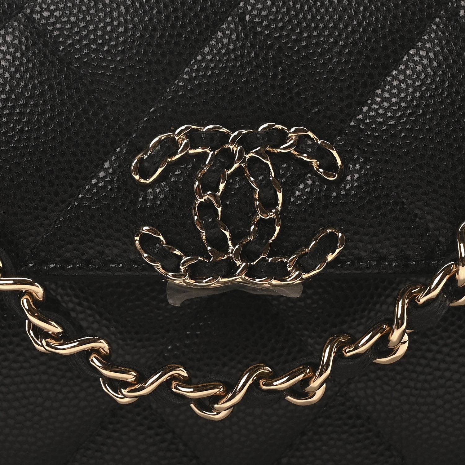 Chanel Caviar Quilted Chain Match Top Handle Phone Holder With Chain Black 8 of 11