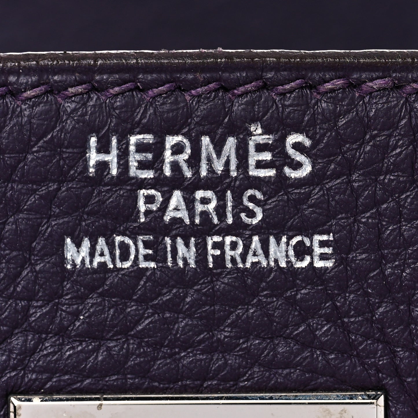 Taurillon Clemence Birkin 40 Raisin