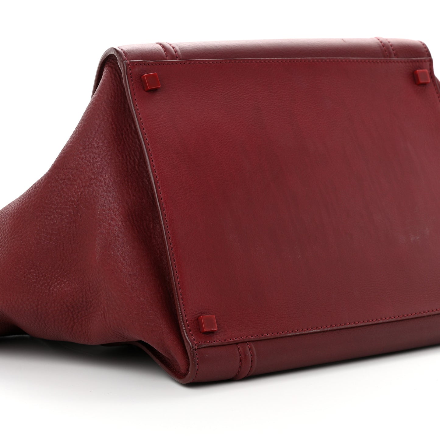 Supple Calfskin Medium Phantom Luggage Burgundy