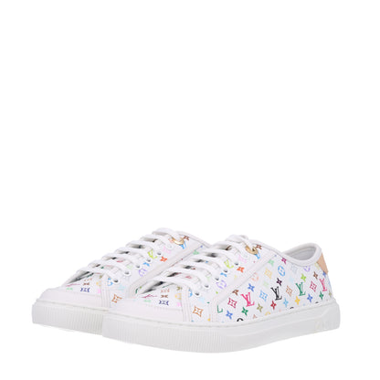 Louis Vuitton LV X TM Calfskin Monogram Multicolor Lagoon Sneakers 40 White 4 of 10