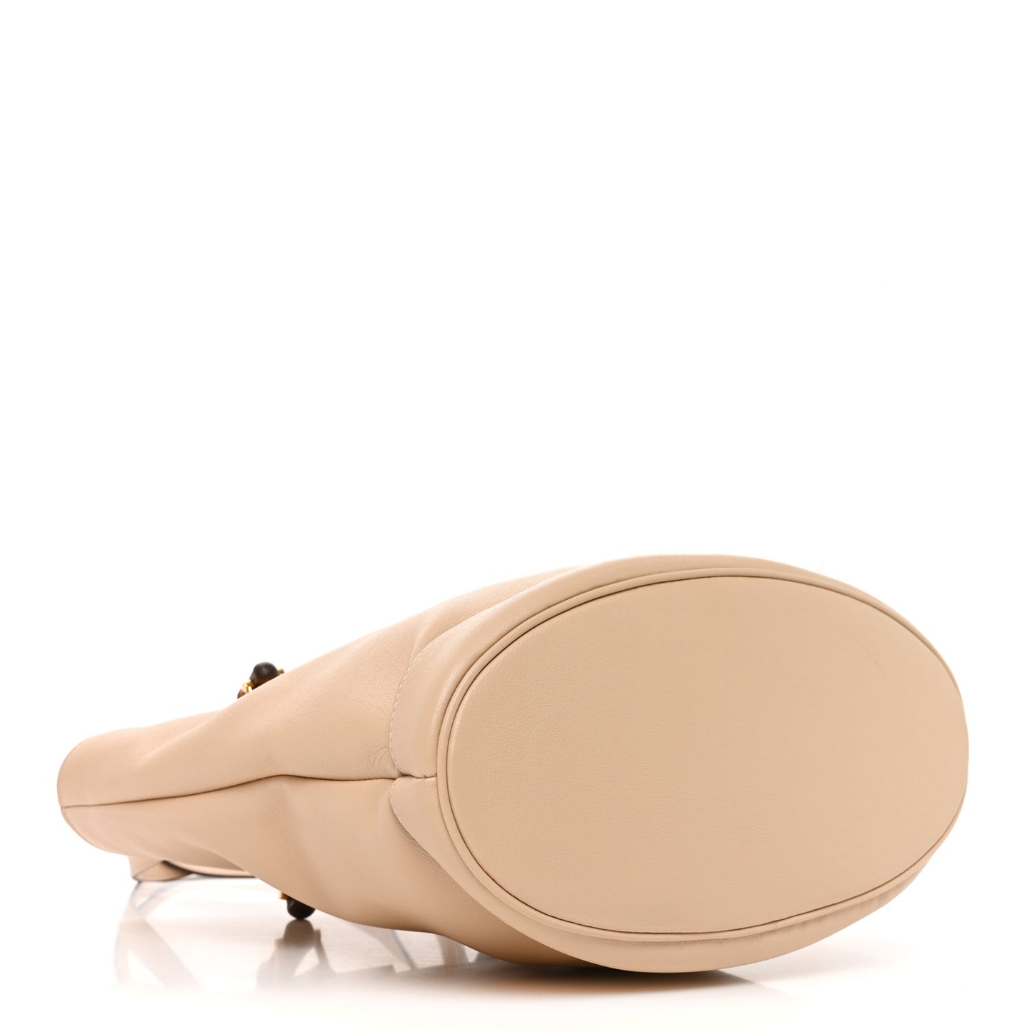 Calfskin Medium Diana Round Tote Bag Oatmeal