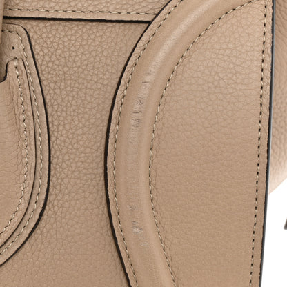 Celine Drummed Calfskin Mini Luggage Dune 11 of 12