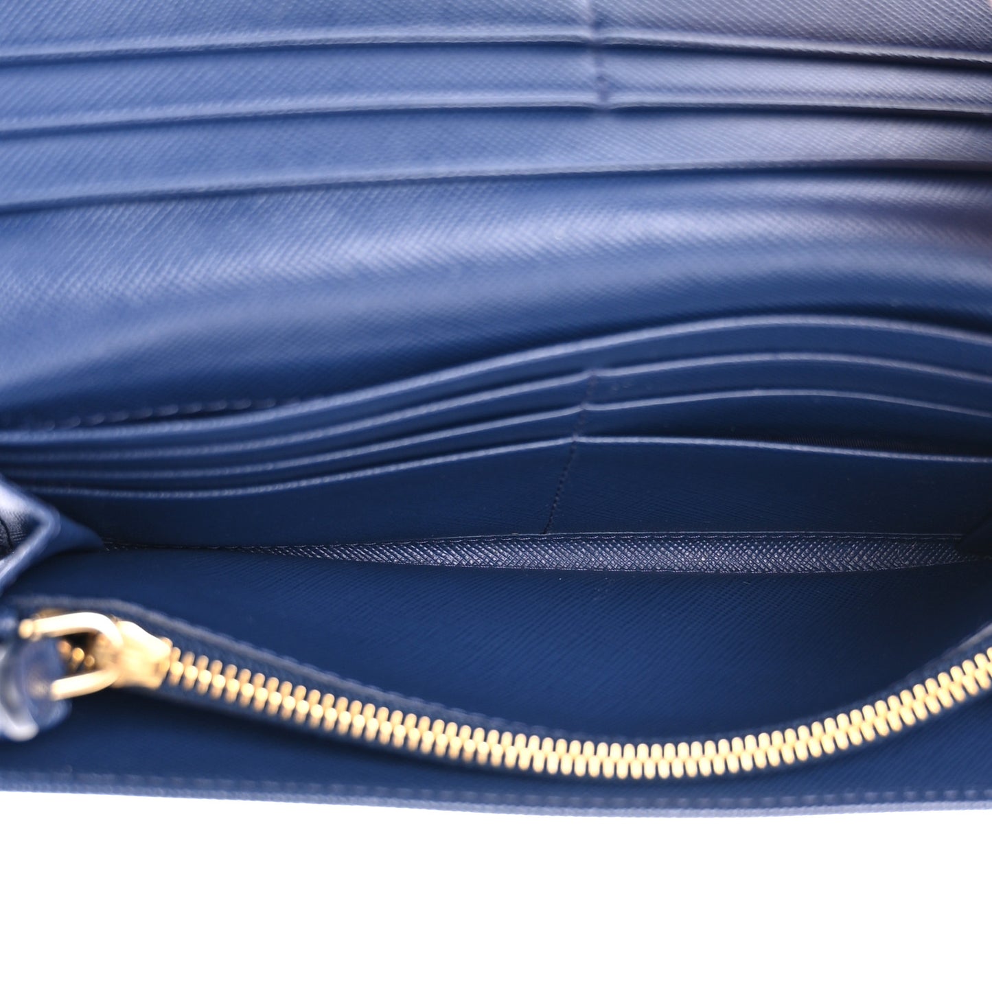 Saffiano Triangle Continental Flap Wallet Bleuette