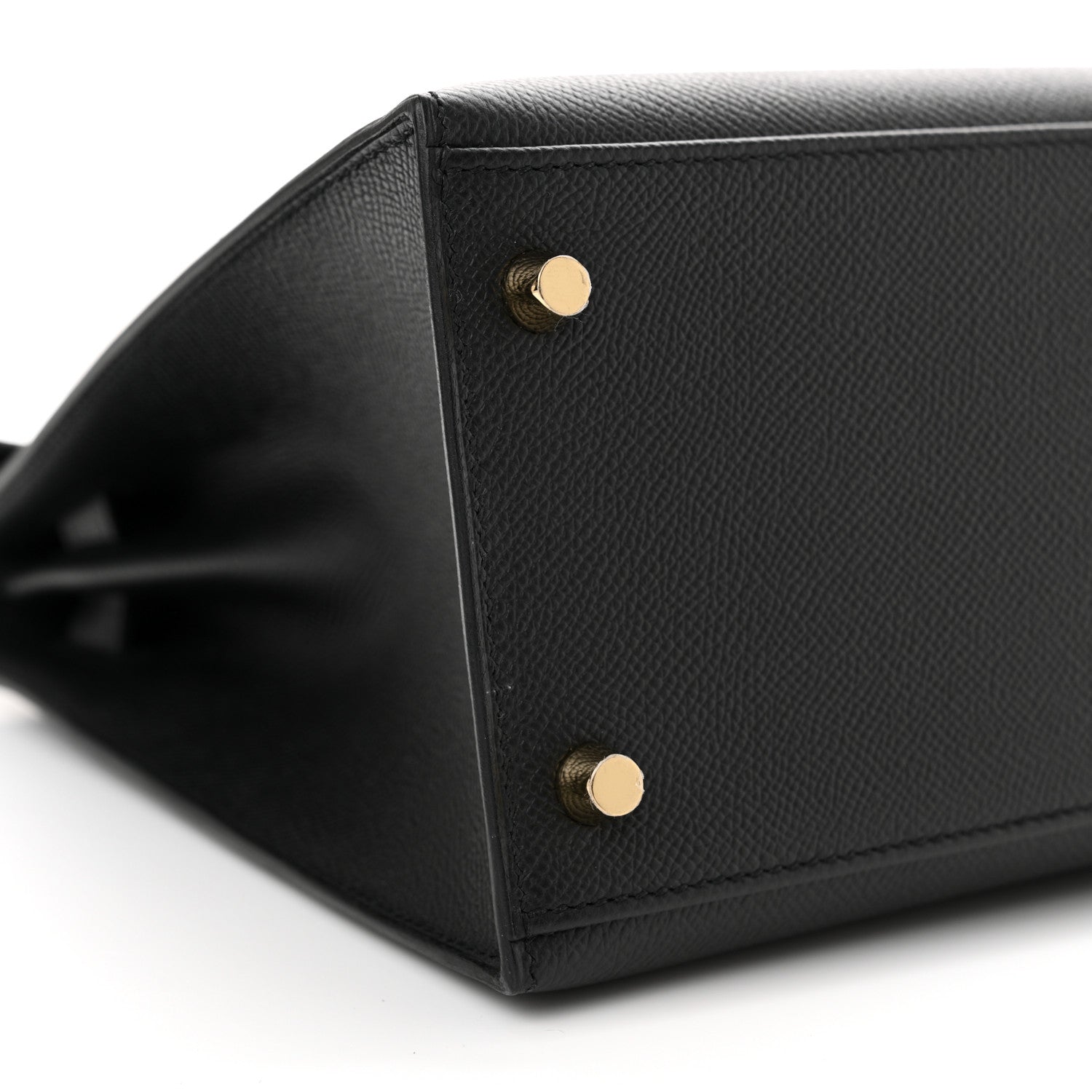 Hermes Madame Calfskin Kelly Sellier 28 Black 9 of 13