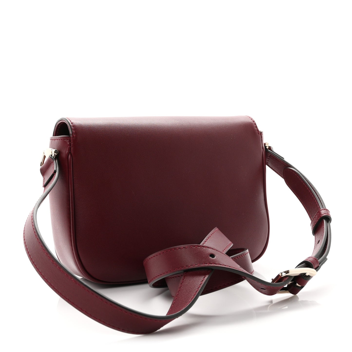 Arabella Calfskin Horsebit 1955 Shoulder Bag Rosso Ancora