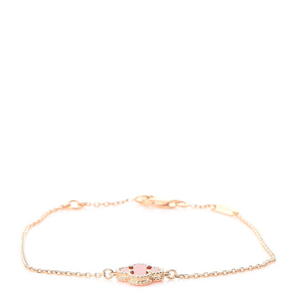 Van Cleef & Arpels 18K Rose Gold Carnelian Sweet Alhambra Bracelet 1 of 7