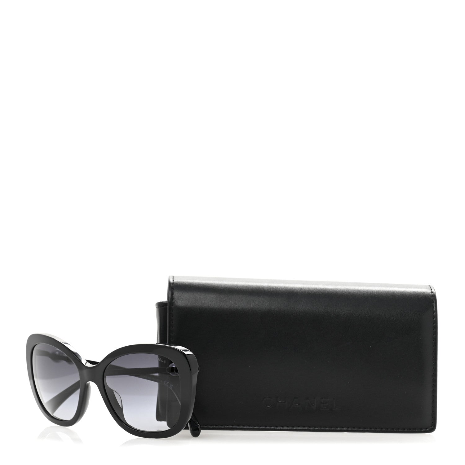 Chanel Acetate Butterfly Winter Pearl Sunglasses 5339-H-A Black 8 of 8