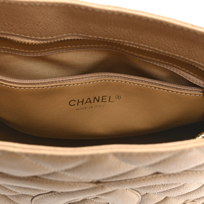 Chanel Caviar Quilted Medallion Tote Beige 6 of 10