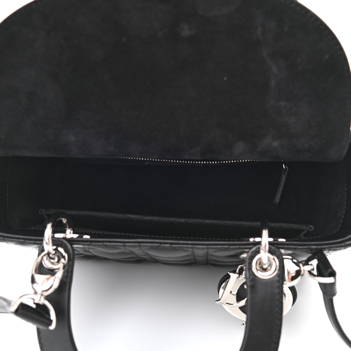 Lambskin Cannage Medium Lady Dior Black
