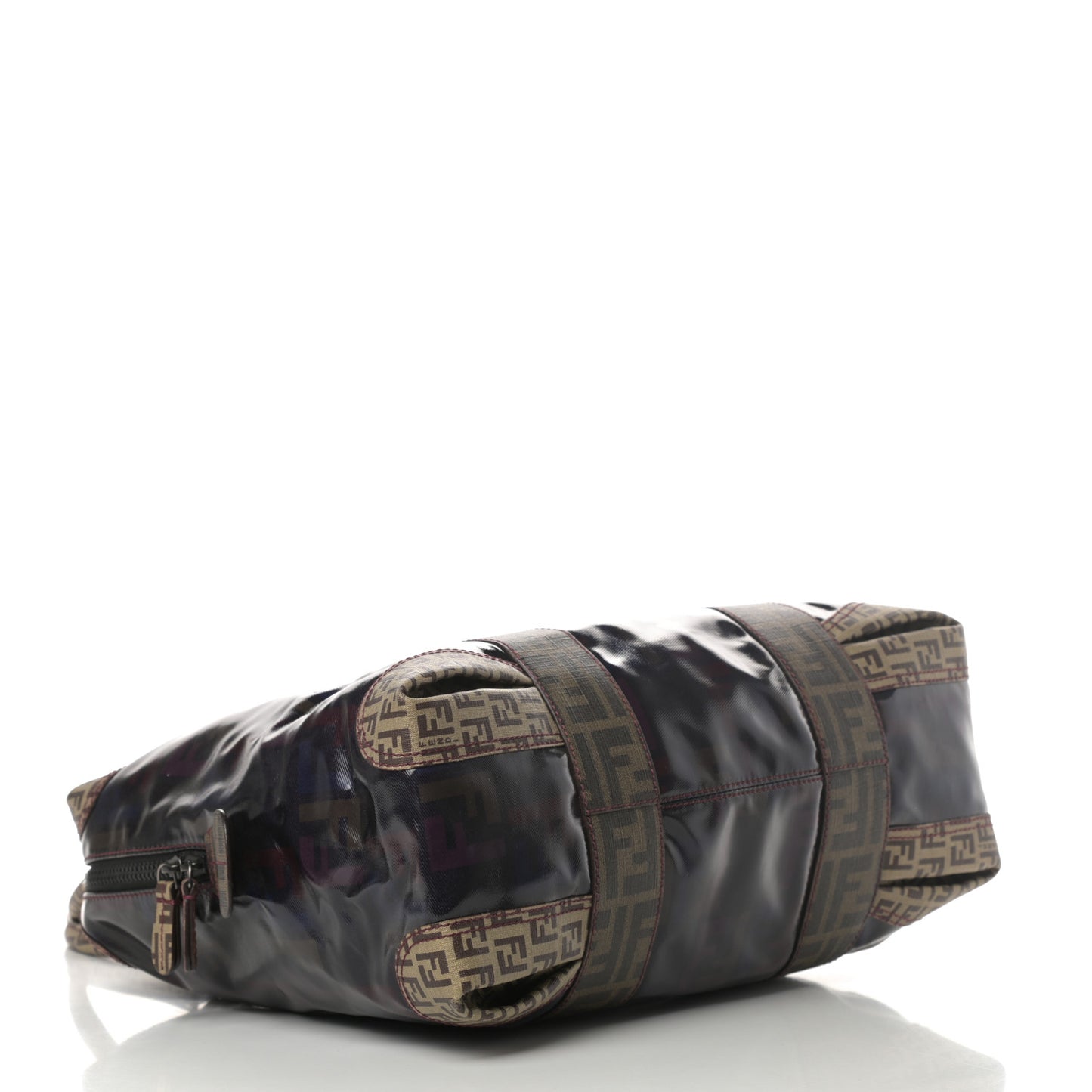 Zucca Zucchino Spalmati Large Mixed Media B Mix Tote Multicolor Tobacco