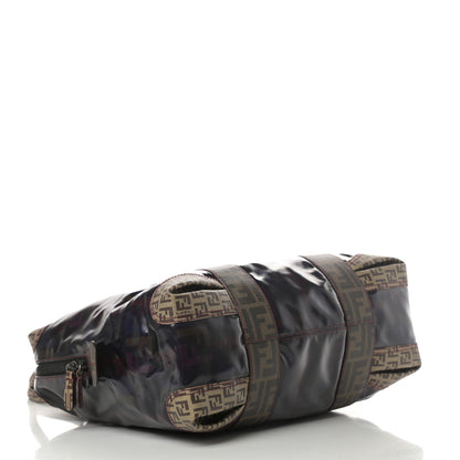 Fendi Zucca Zucchino Spalmati Large Mixed Media B Mix Tote Multicolor Tobacco 4 of 14