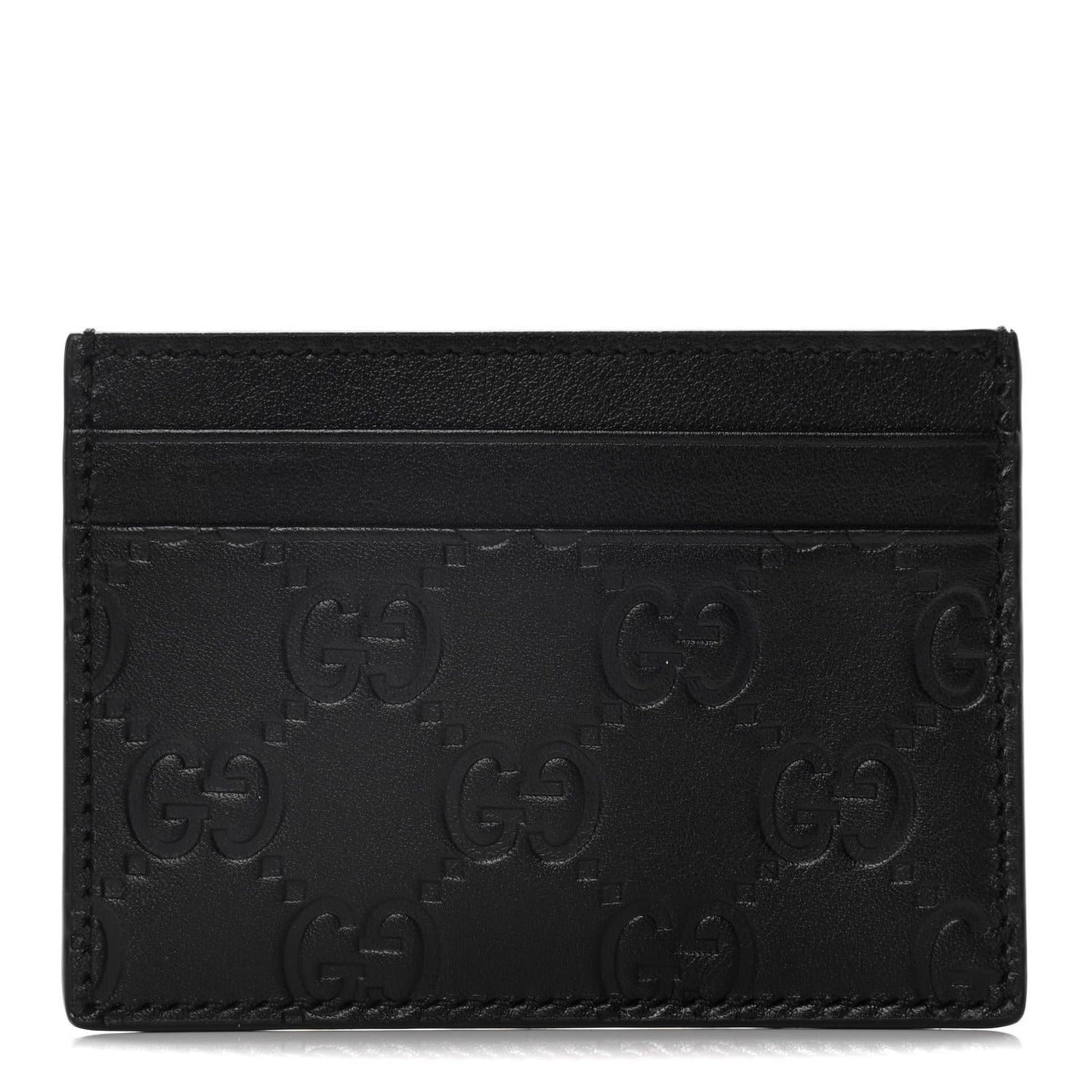 Guccissima Card Holder Black