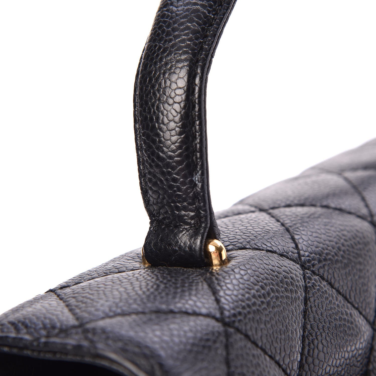 Chanel Caviar Quilted Jumbo Kelly Flap Black 14 of 16