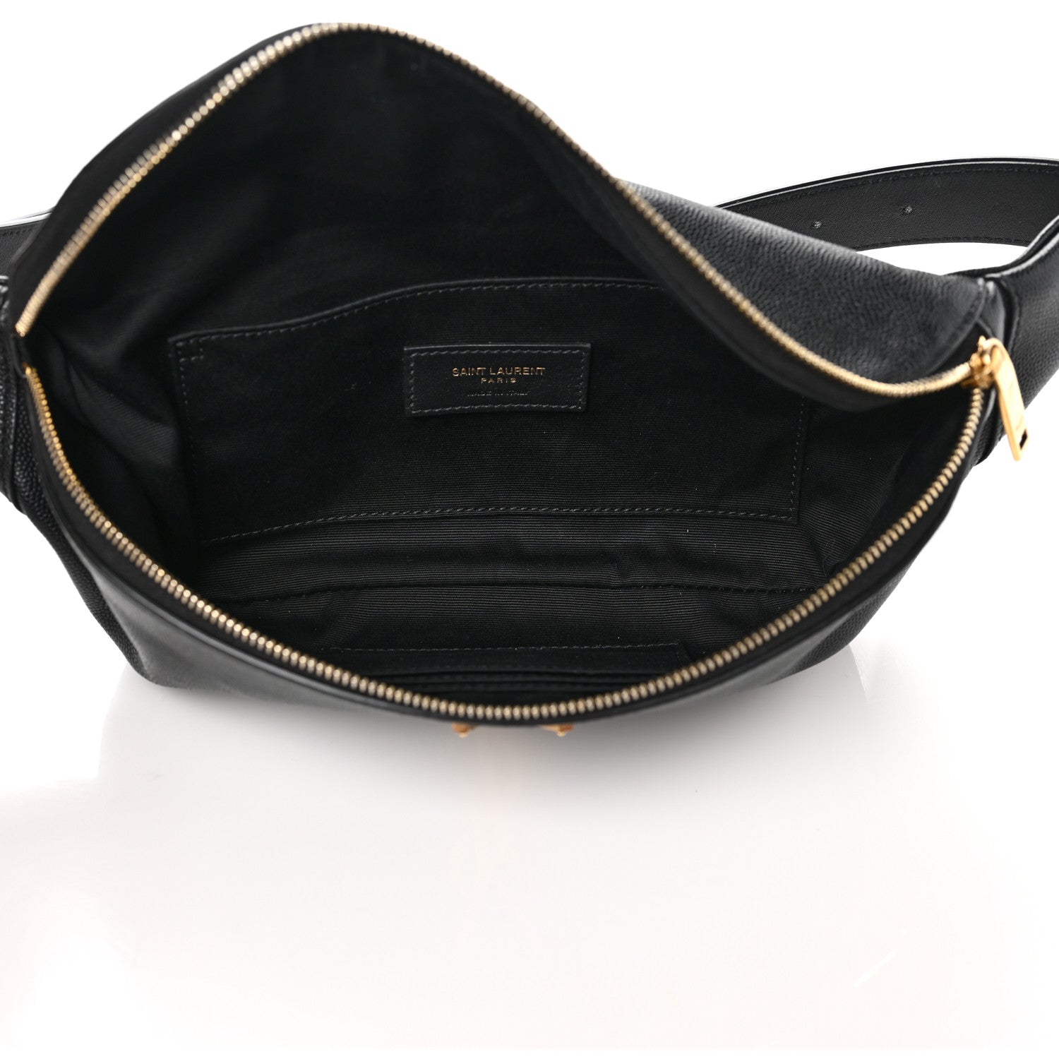 Saint Laurent Grain De Poudre Monogram Belt Bag Black 5 of 9