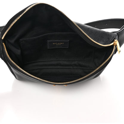 Saint Laurent Grain De Poudre Monogram Belt Bag Black 5 of 9