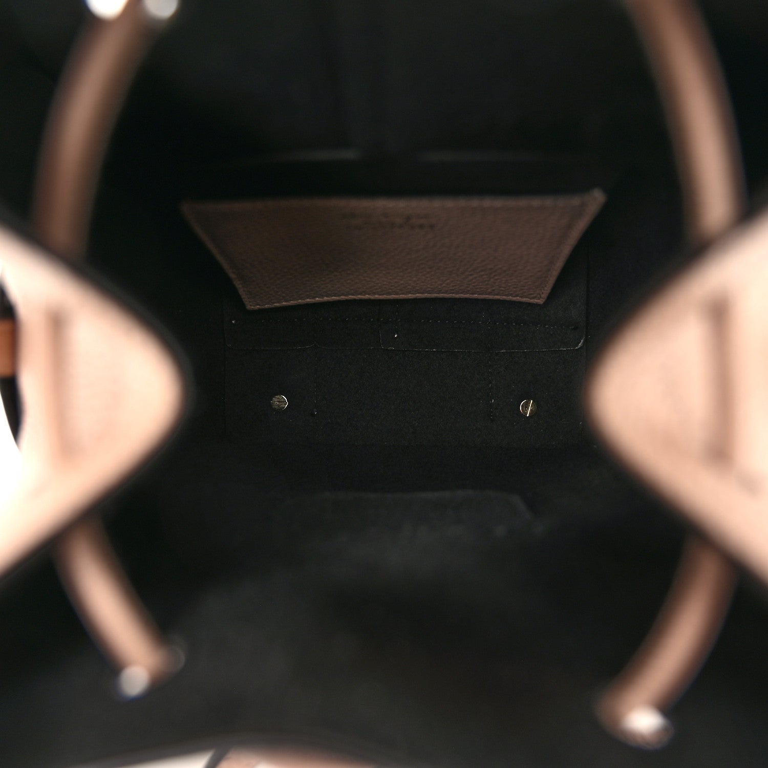 Salvatore Ferragamo Grained Calfskin Mini Gancino Bucket Bag Amaretti 5 of 9