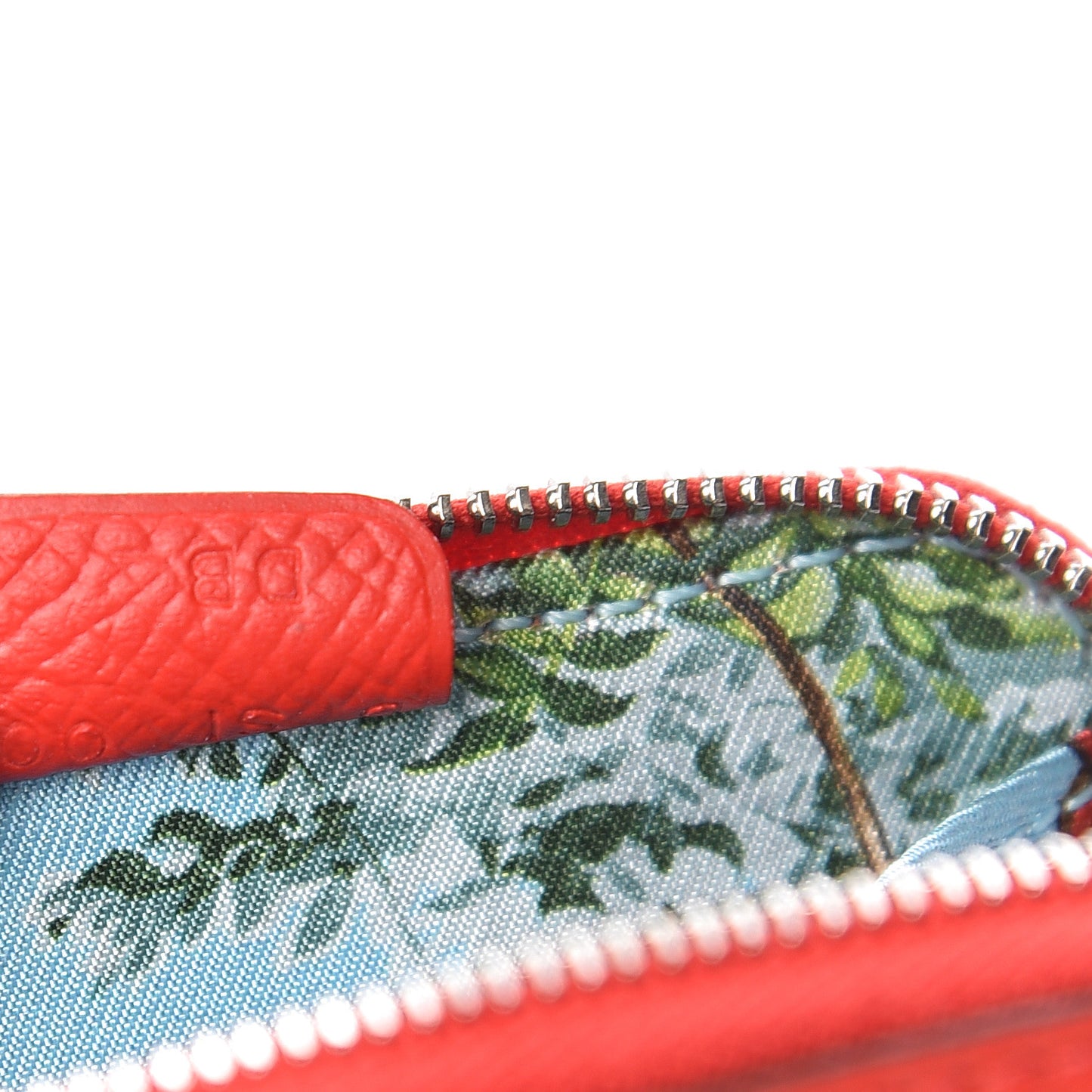 Epsom Silk'In Coin Purse Rouge de Coeur Bleu du Nord