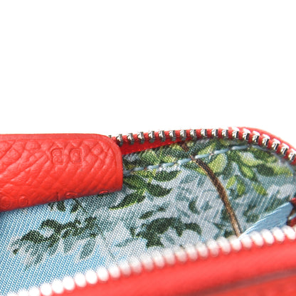 Hermes Epsom Silk'In Coin Purse Rouge de Coeur Bleu du Nord 7 of 8