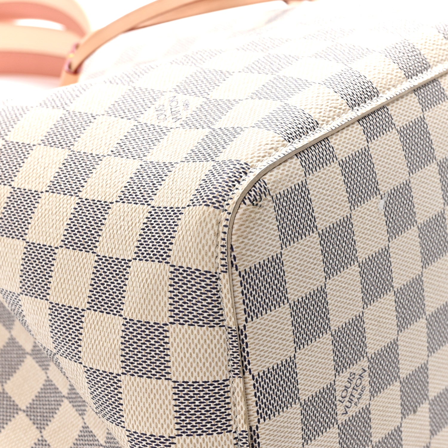 Louis Vuitton Damier Azur Braided Neonoe BB Pink 9 of 12