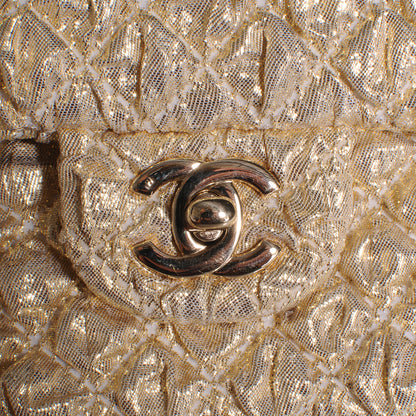 Chanel Lame Quilted Small Flap Metallic Gold 5 of 10