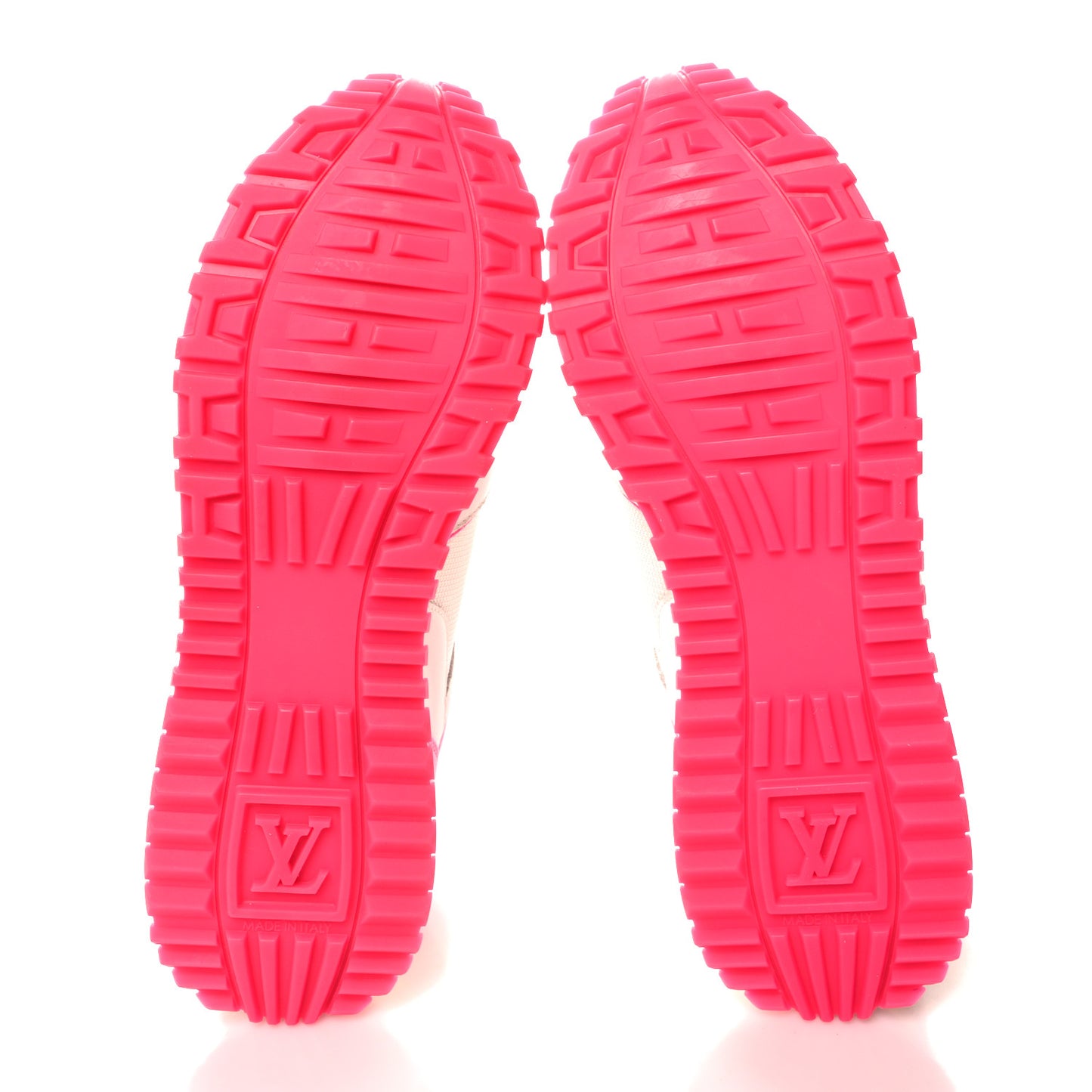 Calfskin Mesh Run Away Sneakers 37.5 Rose