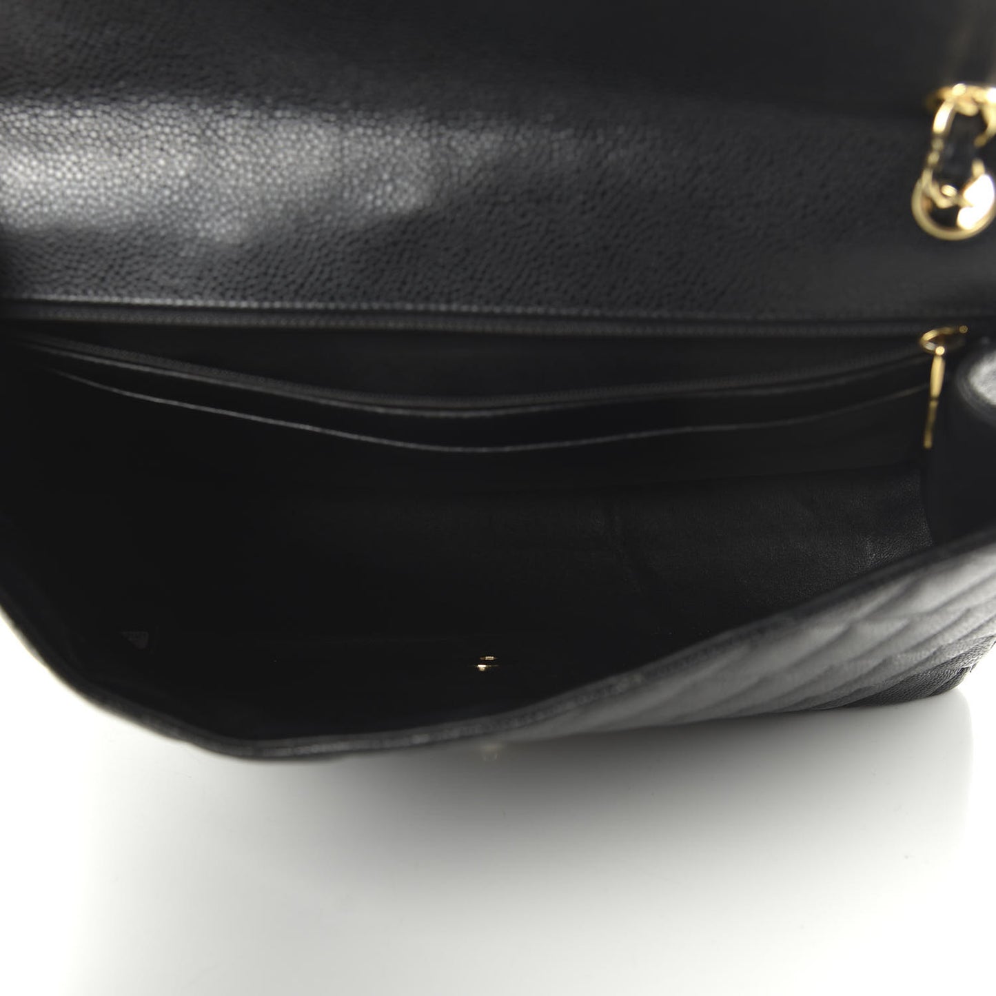 Caviar Quilted Maxi Single Flap Black