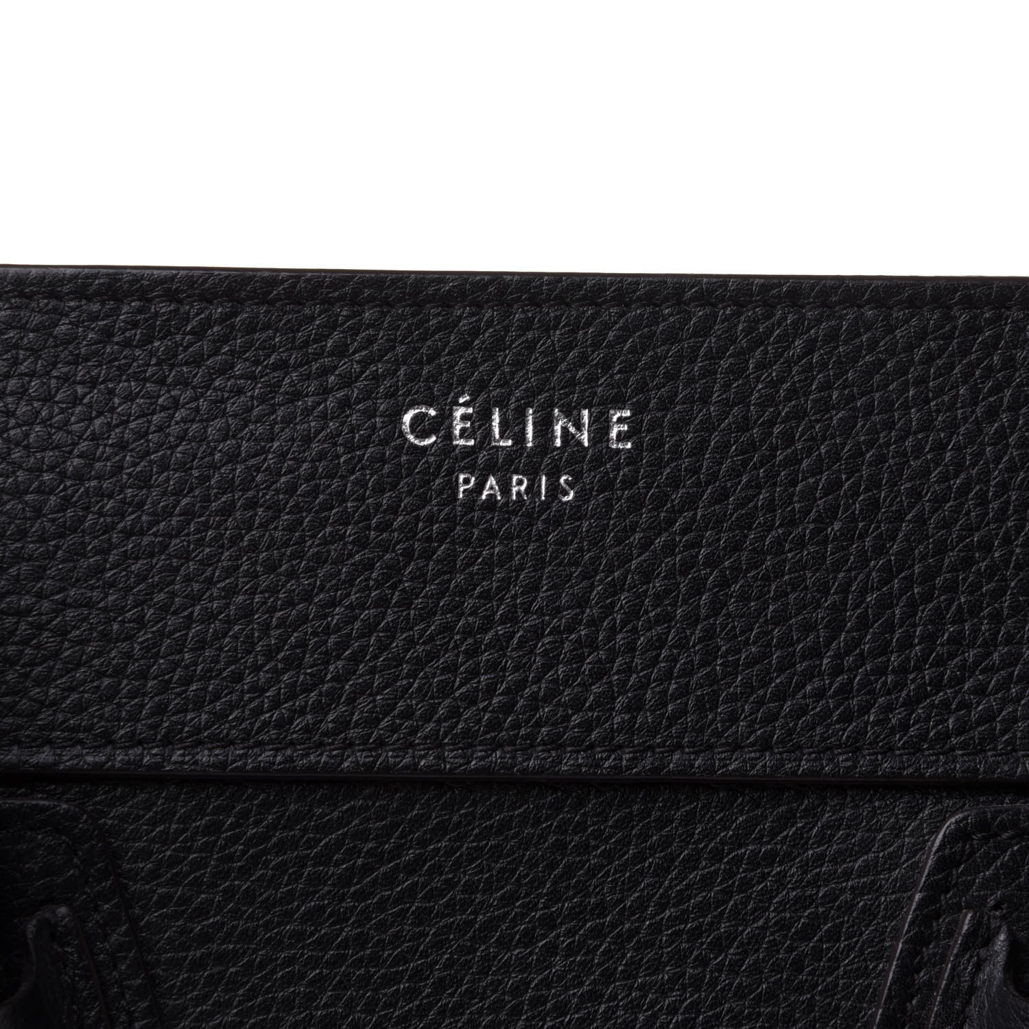 Celine Drummed Calfskin Mini Luggage Black 8 of 21