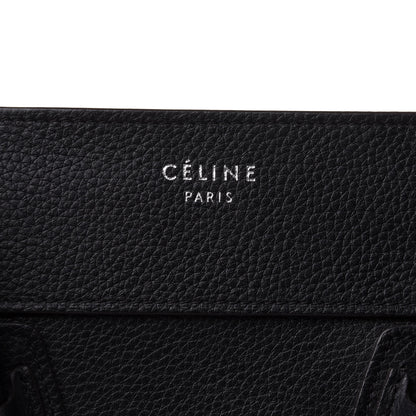 Celine Drummed Calfskin Mini Luggage Black 8 of 21
