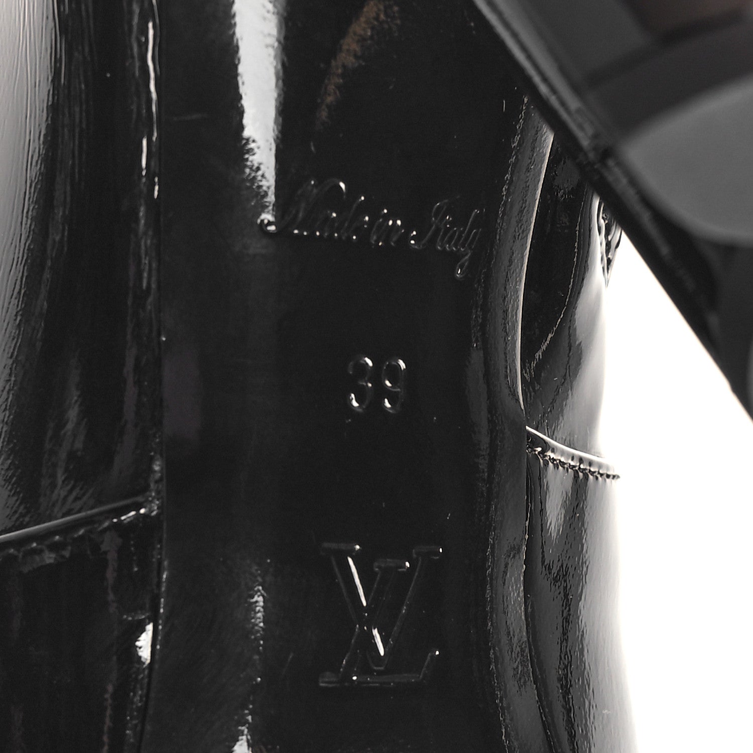 Louis Vuitton Patent Silhouette Ankle Boots 39 Black 7 of 8