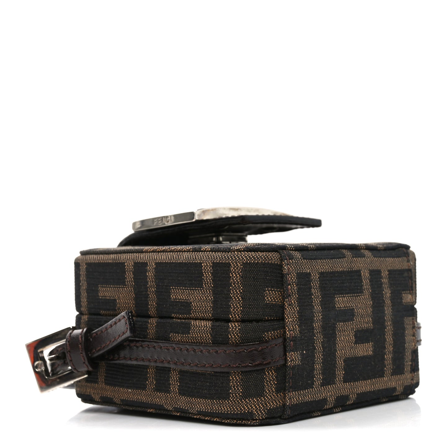 Zucca Mini Baguette Box Bag Tobacco Black