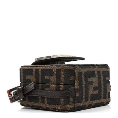 Fendi Zucca Mini Baguette Box Bag Tobacco Black 8 of 9