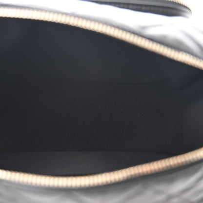 Chanel Shiny Crumpled Lambskin Quilted Medium Preppy Pocket Camera Case Black 5 of 10