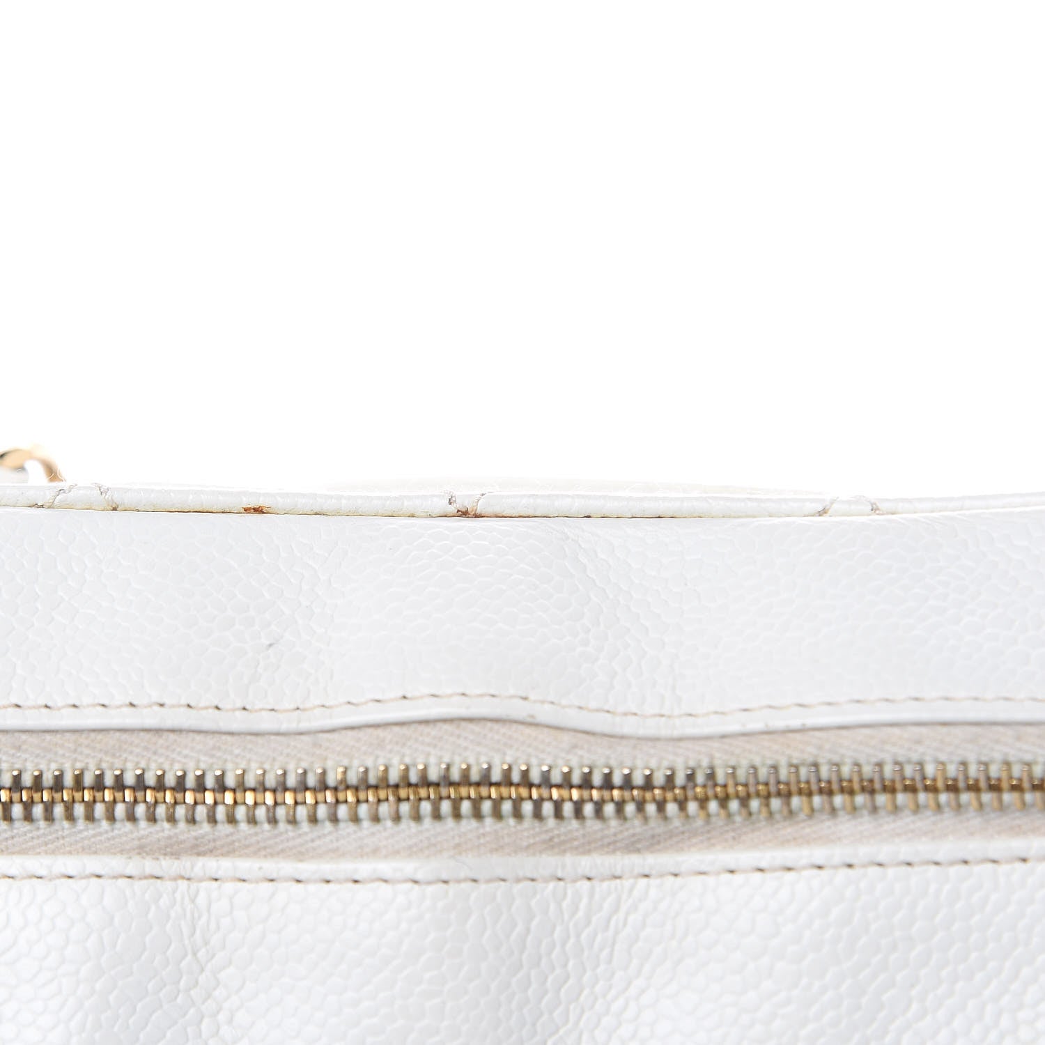 Chanel Caviar Quilted Hobo White 14 of 18