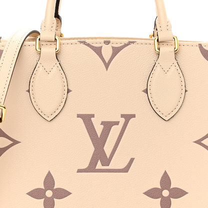 Louis Vuitton Empreinte Monogram Giant Onthego PM Creme Bois De Rose 7 of 12