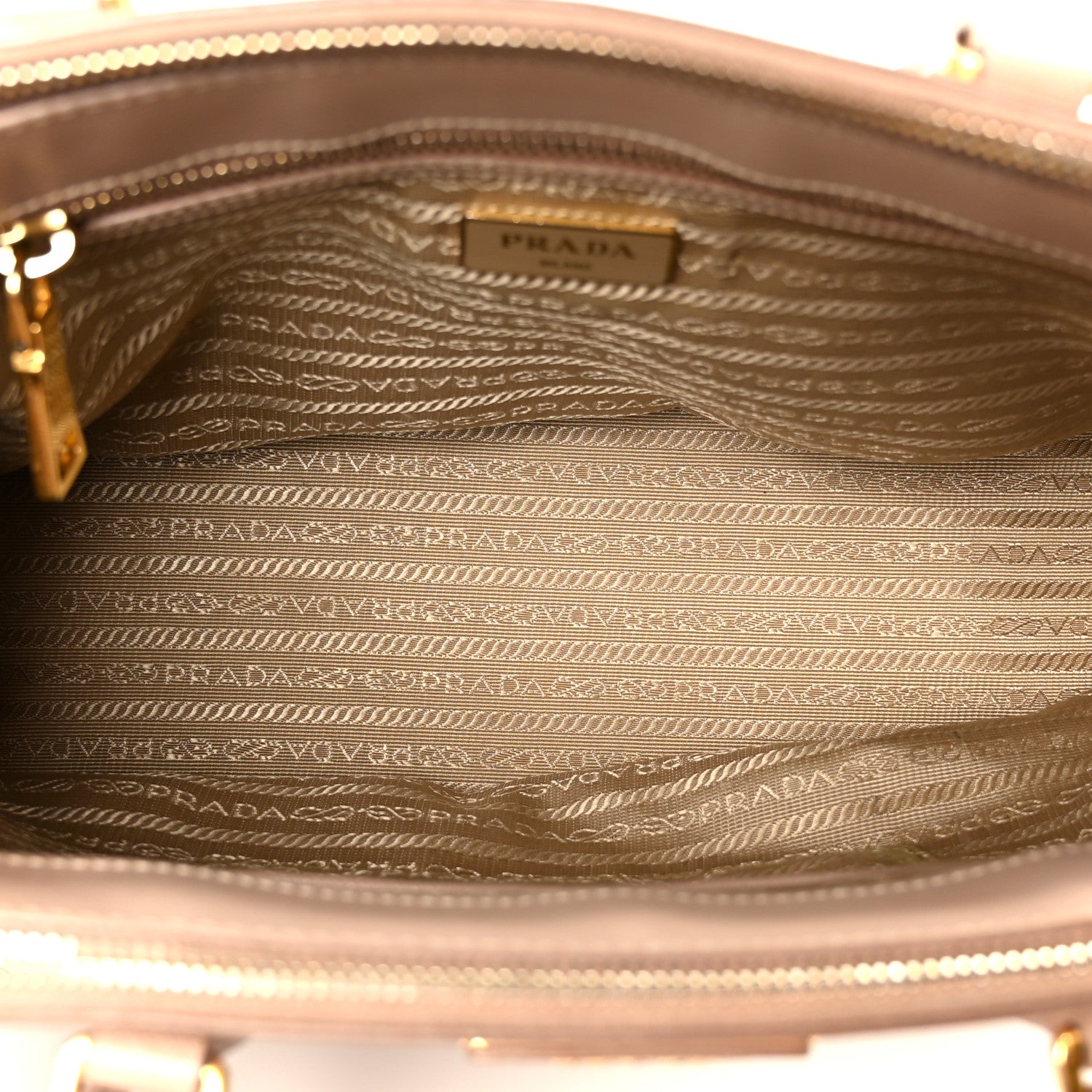 Prada Saffiano Small Galleria Double Zip Tote Cammeo 5 of 16